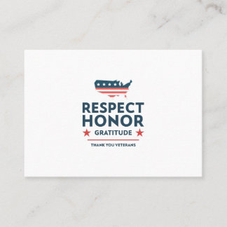 退役軍人の日 名刺