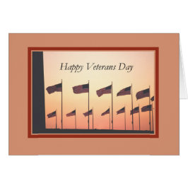 退役軍人の日，夕暮れ時の旗