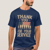 退役軍人の日 御奉仕感謝 Tシャツ (正面)