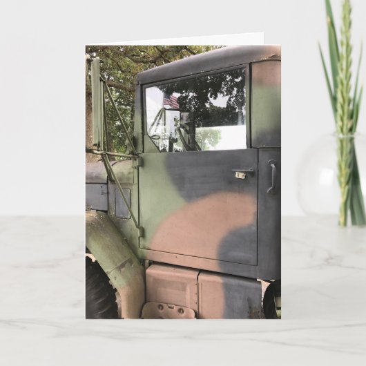 退役軍人の日-旗付きキャンプトラック シーズンカード (正面)