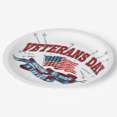 「退役軍人の日」紙プレート ペーパープレート (アングル)