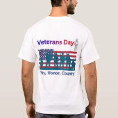 退役軍人の日 Tシャツ (裏面)