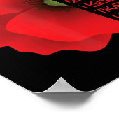 退役軍人の日USAメモリアル我々赤いポピーを防忘れ止する ポスター (角)