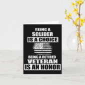 退役軍人の米軍兵士の独立主義者 カード (黄色い花)