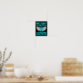 退役軍人の自殺 PTSD 認識 リボン グラフィック ポスター (キッチン)