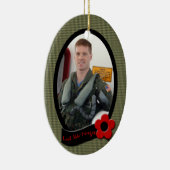 退役軍人の記念の写真のオーナメントの記念品 セラミックオーナメント (右)