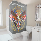 退役軍人の軍の捧げ物のシャワー・カーテン シャワーカーテン (インサイチュ)
