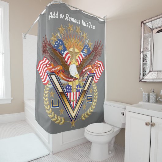 退役軍人の軍の捧げ物のシャワー・カーテン シャワーカーテン (インサイチュ)