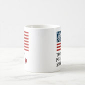 退役軍人はサービスの贈り物をありがとう コーヒーマグカップ (中央)