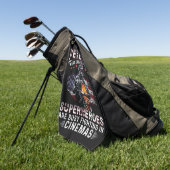 退役軍人はシネマ忙しスのスーパーヒーロー ゴルフタオル (グリーン)