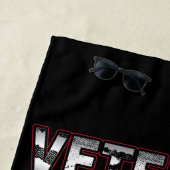 退役軍人はシネマ忙しスのスーパーヒーロー ビーチタオル (インサイチュ)