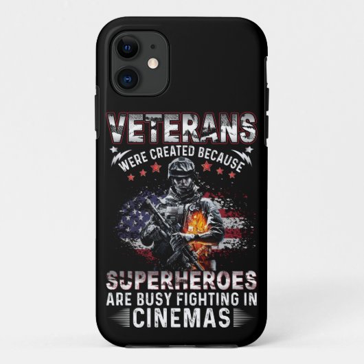 退役軍人はシネマ忙しスのスーパーヒーロー Case-Mate iPhoneケース (裏面)