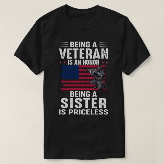 退役軍人は名誉で妹はプライク Tシャツ (デザイン正面)