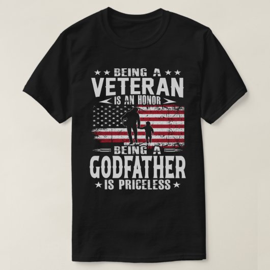 退役軍人は名誉で神父はP Tシャツ (デザイン正面)