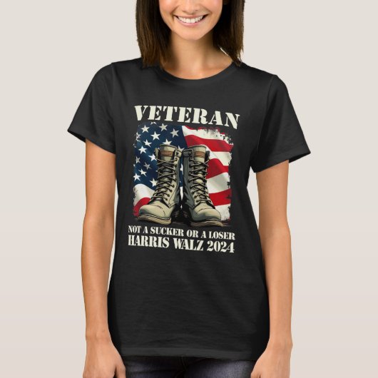 退役軍人は吸盤または敗者ハリスWheimer 202 Tシャツ (正面)