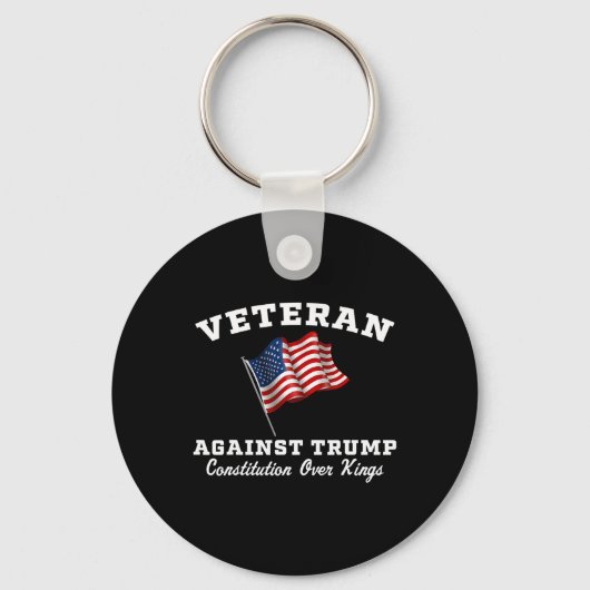 退役軍人は王に対するトランプ憲法 キーホルダー (正面)