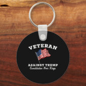 退役軍人は王に対するトランプ憲法 キーホルダー (正面)