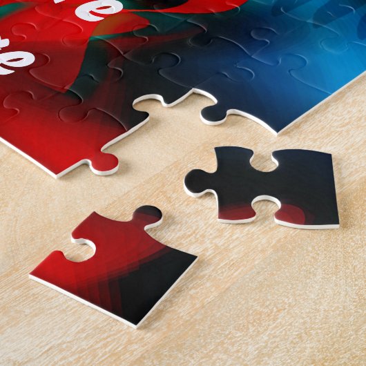 退役軍人は編集しましたり及び変えます背景色をカスタマイズ ジグソーパズル (側面)