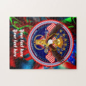 退役軍人は編集しましたり及び変えます背景色をカスタマイズ ジグソーパズル (横)