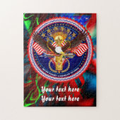 退役軍人は編集しましたり及び変えます背景色をカスタマイズ ジグソーパズル (縦)