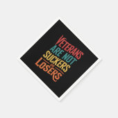 退役軍人は負け犬でも負け犬でもない スタンダードカクテルナプキン (角)