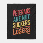 退役軍人は負け犬でも負け犬でもない フリースブランケット (正面)