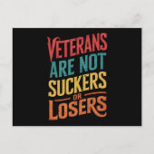 退役軍人は負け犬でも負け犬でもない ポストカード (正面)