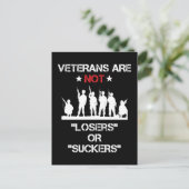 退役軍人は負け犬でも負け犬でもない ポストカード (スタンド正面)