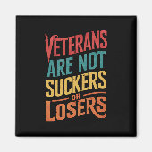退役軍人は負け犬でも負け犬でもない マグネット (正面)