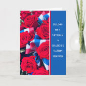 退役軍人への哀悼の意を表するカード サンキューカード (正面)