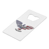 退役軍人アメリカン誇りを持った・イーグル クレジットカード栓抜き (裏面アングル)