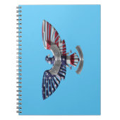 退役軍人アメリカン誇りを持った・イーグル ノートブック (正面)