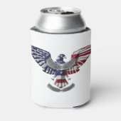 退役軍人アメリカン誇りを持った・イーグル 缶クーラー (缶裏面)