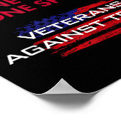 退役軍人アンチ切り荷車を引く札のVe用の骨拍数 ポスター (角)