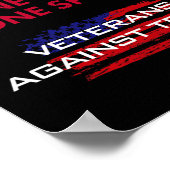 退役軍人アンチ切り荷車を引く札のVe用の骨拍数 ポスター (角)