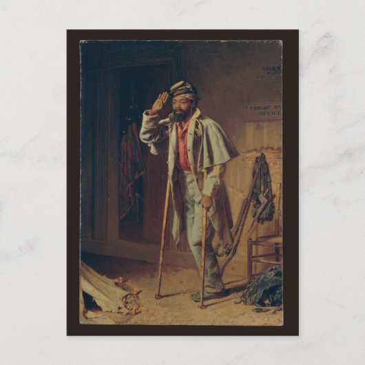 退役軍人ウッド – 南北戦争アフリカ系アメリカ人 ポストカード (正面)