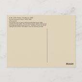 退役軍人ウッド – 南北戦争アフリカ系アメリカ人 ポストカード (裏面)