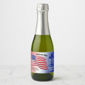 退役軍人カスタムの注文、商品の日のミニ飲料ラベル スパークリングワインラベル (正面)