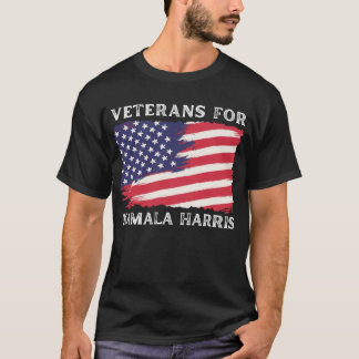 退役軍人カマラハリス2024年選挙米国旗 Tシャツ