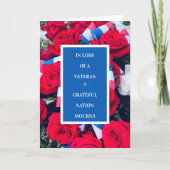 退役軍人カードの紛失 サンキューカード (正面)