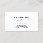 退役軍人クリーニングサービスプロフェッショナルハウスキーピング 名刺 (裏面)