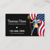 退役軍人クリーニングサービスプロフェッショナルハウスキーピング 名刺 (正面)