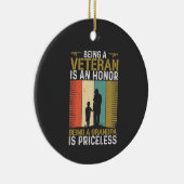 退役軍人グランパ セラミックオーナメント (右)