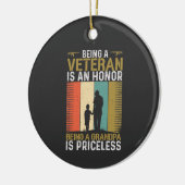 退役軍人グランパ セラミックオーナメント (左)