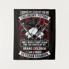 退役軍人グランパ タペストリー