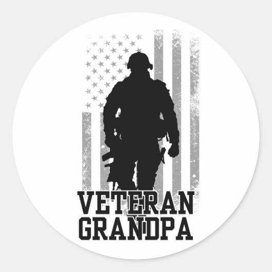退役軍人グランパ ラウンドシール (正面)