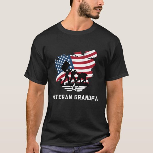 退役軍人グランパ Tシャツ (正面)