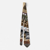 退役軍人コラージュ退役軍人デイ感謝していタイ – たくさん！ ネクタイ (裏面)