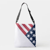 退役軍人サービスフォト赤白青Crossbody Ba クロスボディバッグ (裏面)