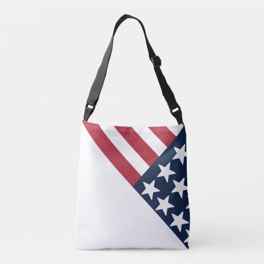 退役軍人サービスフォト赤白青Crossbody Ba クロスボディバッグ (裏面)